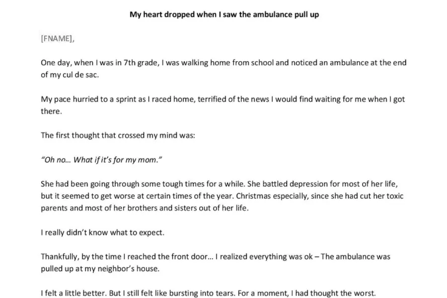 Mental Health / Westberry Institute — Long-Form Sales Email #1