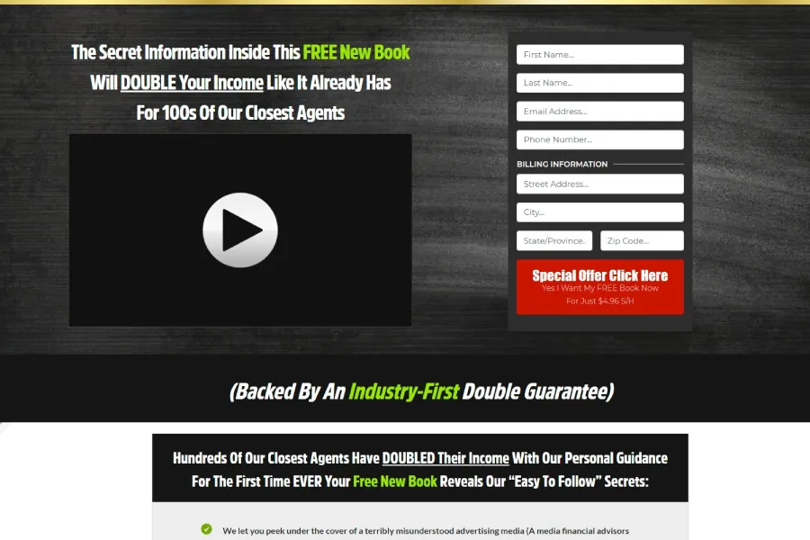 Free Book + Shipping Offer — Retirement Annuities Sales Page